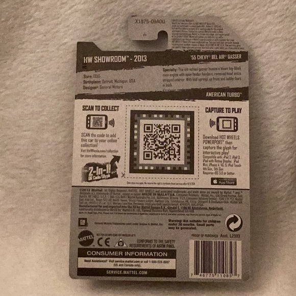 Hot Wheels ~ '55 Chevy Bel Air Gasser ~ HW Showroom ~ Set of 2 Black Gold - Picture 10 of 15